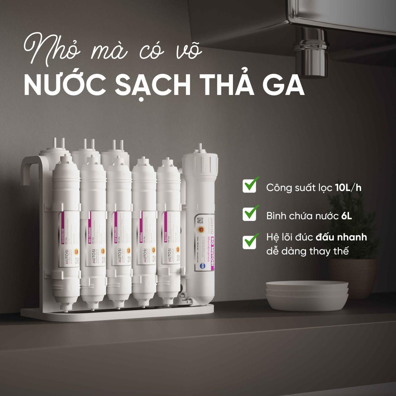Máy lọc nước để gầm không tủ Mutosi MP-192 chính hãng Máy lọc nước để gầm không tủ Mutosi MP-192 - Điện Máy Plus