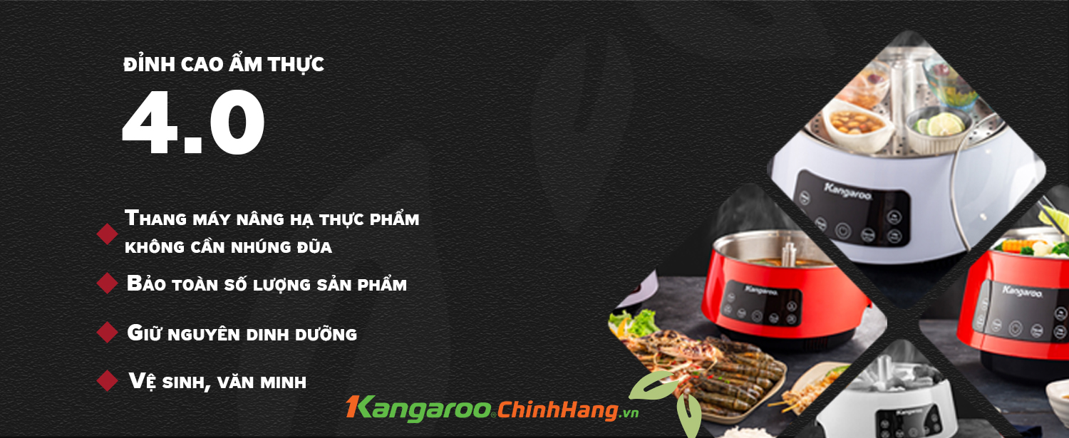 Nồi lẩu điện thang máy Kangaroo KG279 chính hãng Nồi lẩu điện thang máy Kangaroo KG279 - Điện Máy Plus