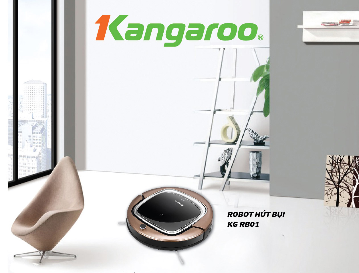 Robot hút bụi Kangaroo KGRB01 - Điện Máy Plus