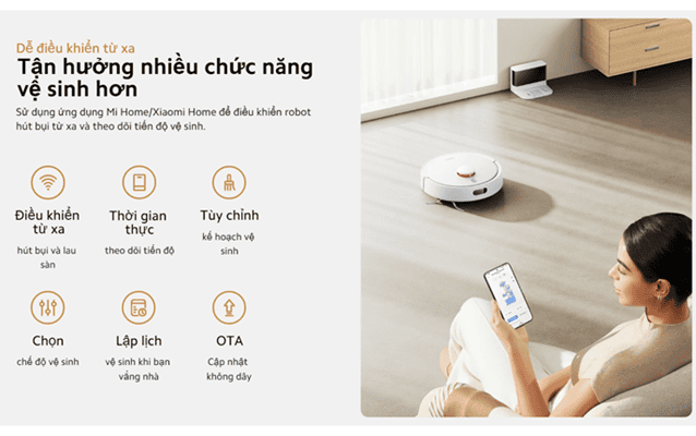 Robot hút bụi Xiaomi Vacuum S20 – Chính hãng chính hãng Robot hút bụi Xiaomi Vacuum S20 – Chính hãng - Điện Máy Plus