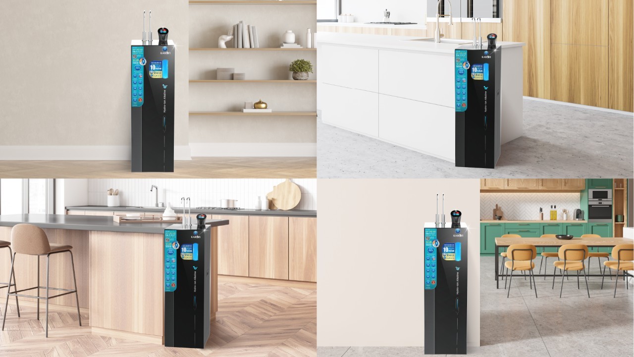 Máy lọc nước nóng lạnh Hydro-ion kiềm Karofi KAE-S86 - Điện Máy Plus