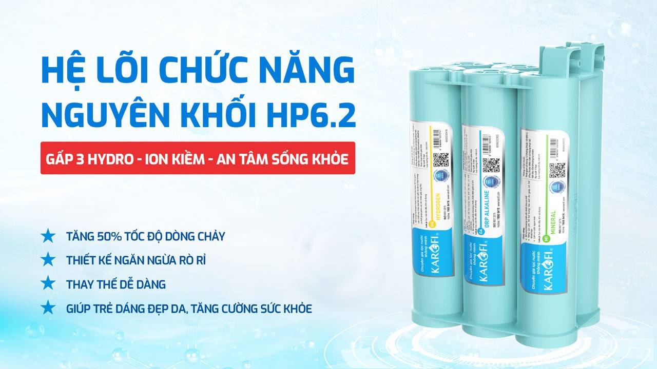 Máy lọc nước nóng lạnh Hydro-ion kiềm Karofi KAE-S88 PROMAX – THÔNG MINH – ĐIỀU KHIỂN GIỌNG NÓI - Điện Máy Plus