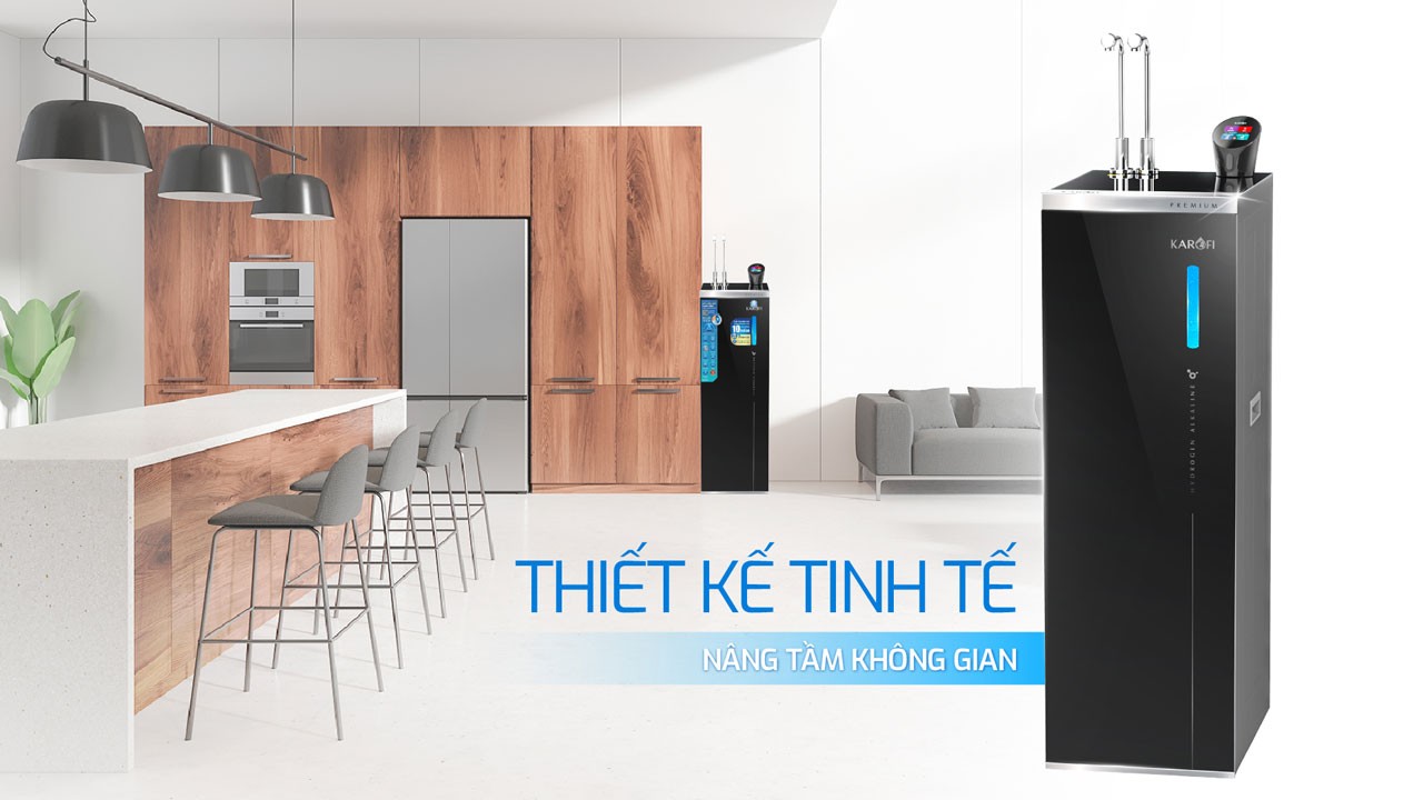 Máy lọc nước nóng lạnh Hydro-ion kiềm Karofi KAE-S88 PROMAX – THÔNG MINH – ĐIỀU KHIỂN GIỌNG NÓI - Điện Máy Plus