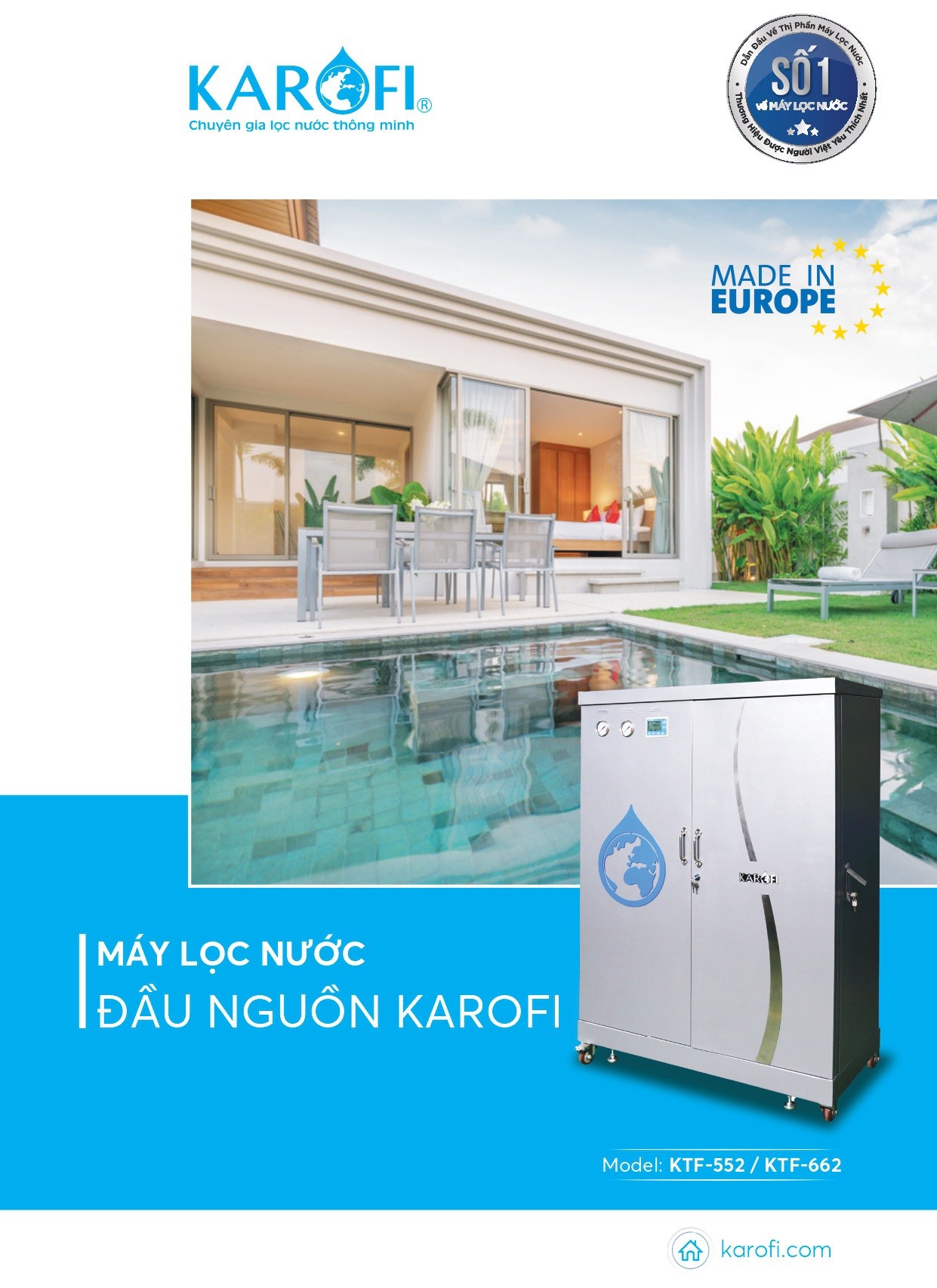 Máy lọc nước tổng đầu nguồn Karofi KTF- 662 - Điện Máy Plus