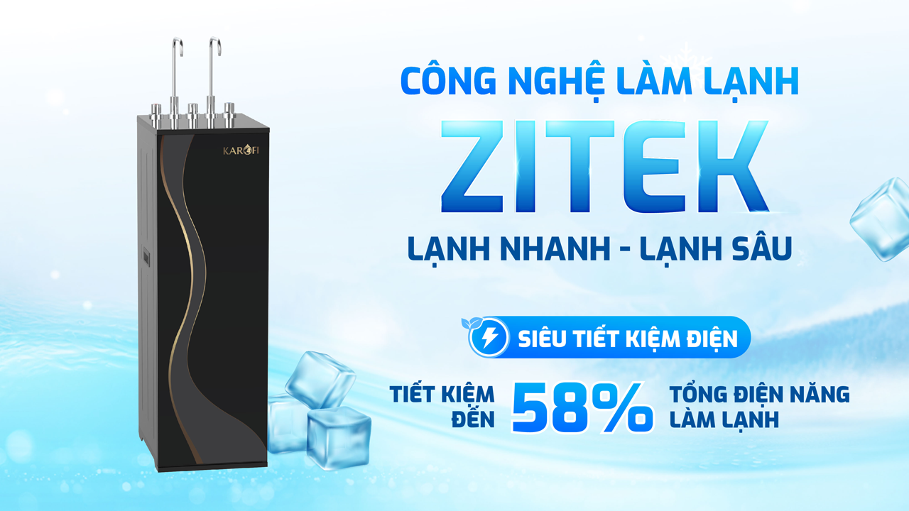 Máy lọc nước nóng lạnh Karofi KAD-D66S PRO – Hydrogen ion kiềm cao cấp – Mẫu mới 2025 - Điện Máy Plus
