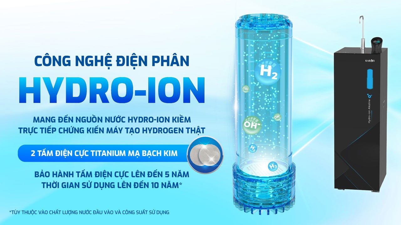 Máy lọc nước Hydro-ion kiềm Karofi KAE-S68 – THÔNG MINH – CAO CẤP – NEW 2025 chính hãng Máy lọc nước Hydro-ion kiềm Karofi KAE-S68 – THÔNG MINH – CAO CẤP – NEW 2025 - Điện Máy Plus
