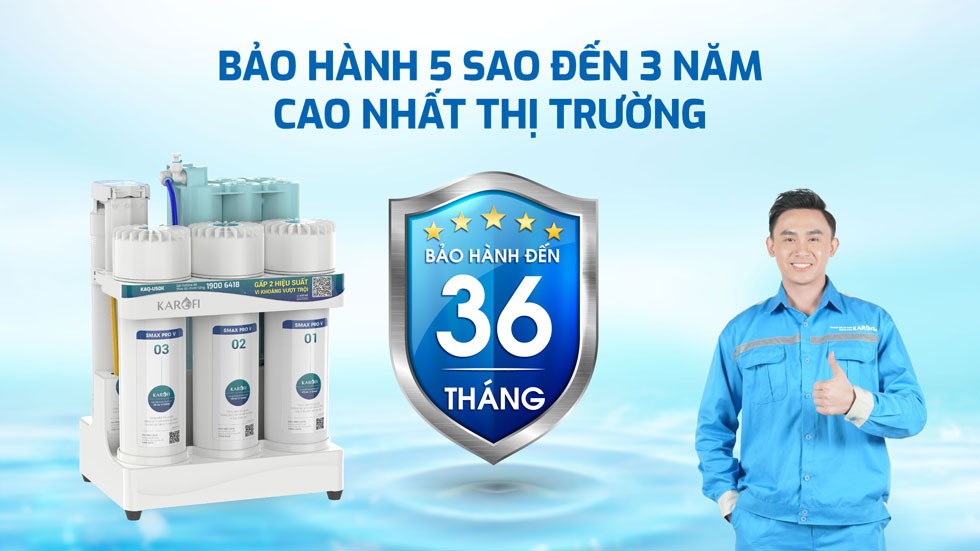 Máy lọc nước RO Karofi KAQ-U50K – 10 lõi chính hãng Máy lọc nước RO Karofi KAQ-U50K – 10 lõi - Điện Máy Plus