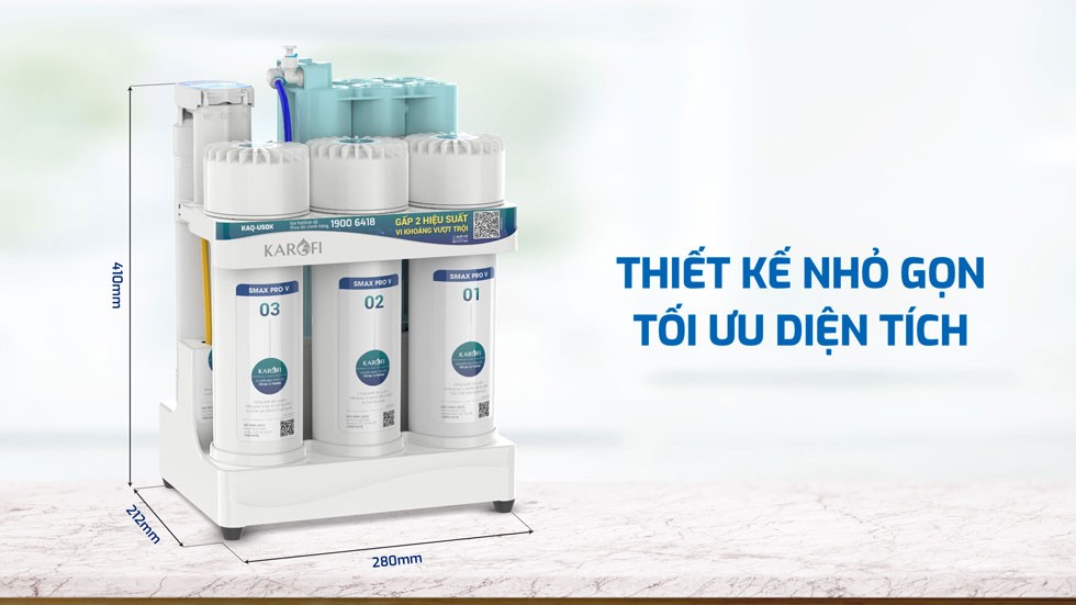 Máy lọc nước RO Karofi KAQ-U50K – 10 lõi chính hãng Máy lọc nước RO Karofi KAQ-U50K – 10 lõi - Điện Máy Plus