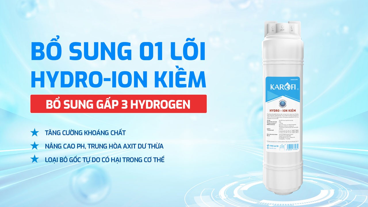 Máy lọc nước Hydro-ion kiềm nóng lạnh Karofi KAE-S688 chính hãng Máy lọc nước Hydro-ion kiềm nóng lạnh Karofi KAE-S688 - Điện Máy Plus