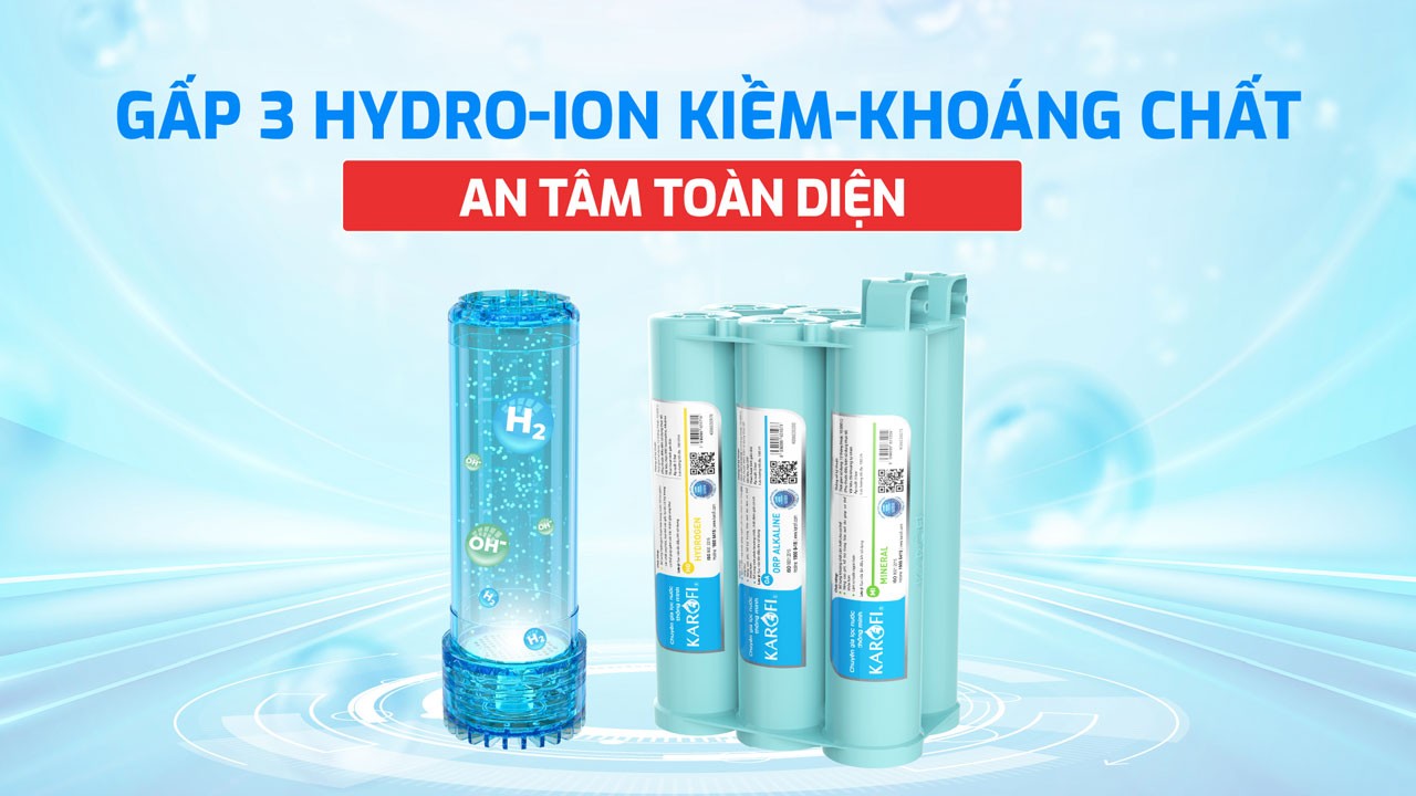Máy lọc nước Hydro-ion kiềm nóng lạnh Karofi KAE-S688 chính hãng Máy lọc nước Hydro-ion kiềm nóng lạnh Karofi KAE-S688 - Điện Máy Plus