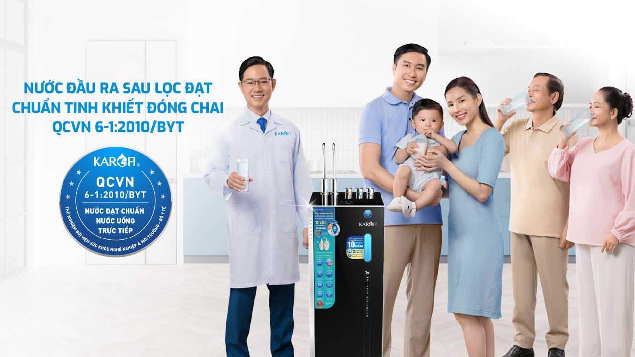 Máy lọc nước Hydro-ion kiềm nóng lạnh Karofi KAE-S688 chính hãng Máy lọc nước Hydro-ion kiềm nóng lạnh Karofi KAE-S688 - Điện Máy Plus