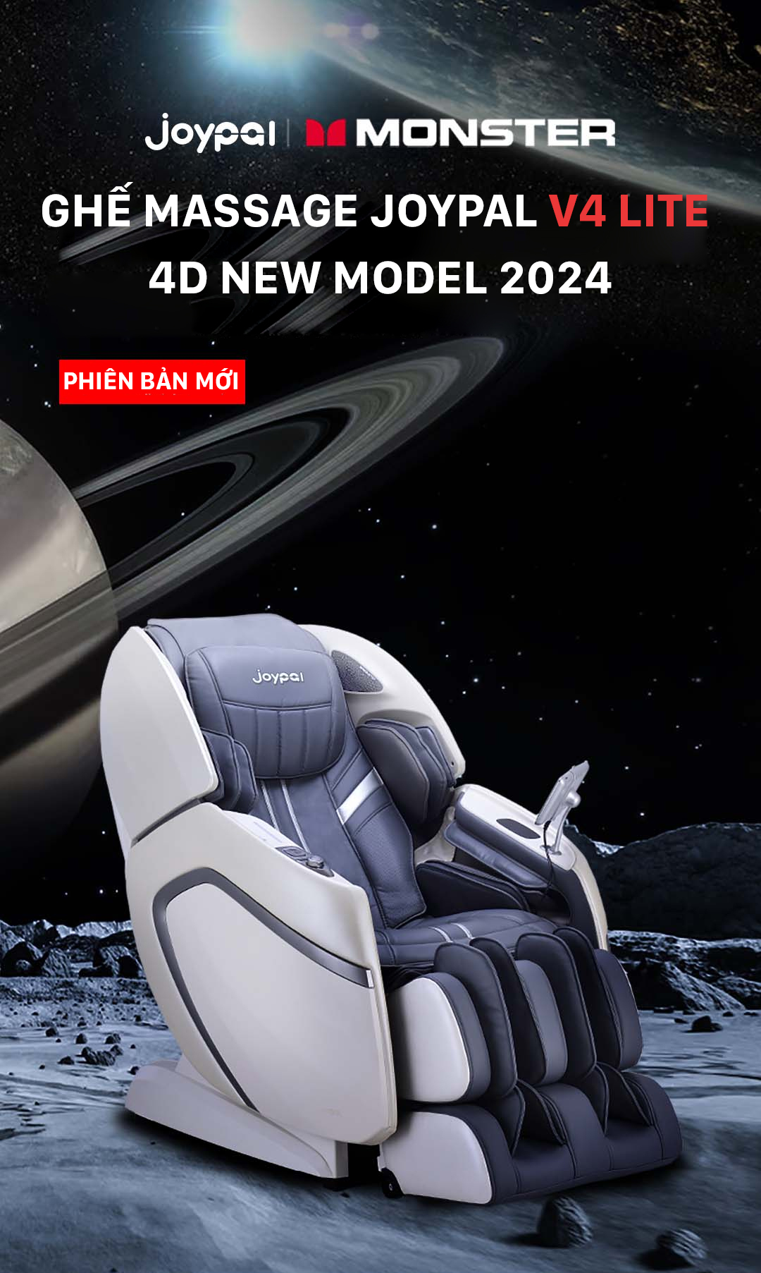 Ghế Massage Joypal V4 Lite Thông Minh 4D chính hãng Ghế Massage Joypal V4 Lite Thông Minh 4D - Điện Máy Plus