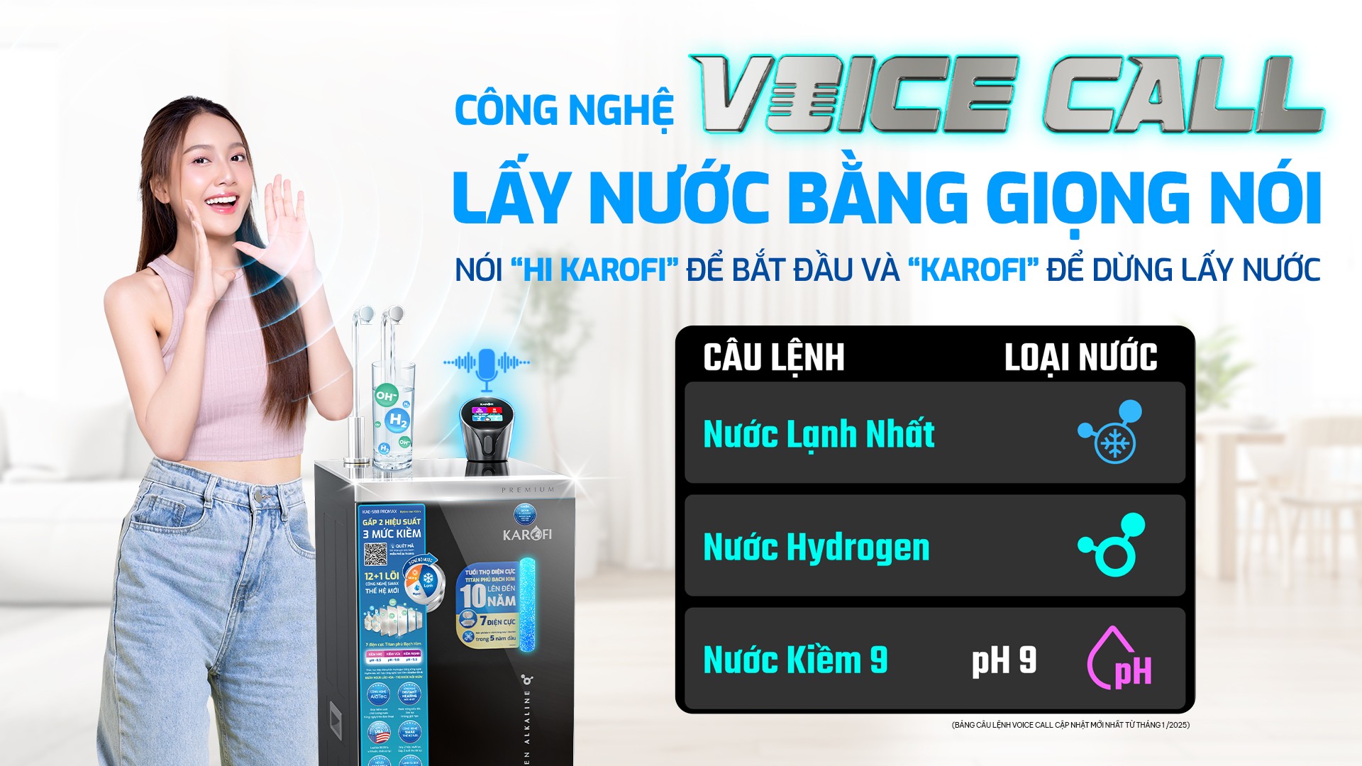 Máy lọc nước nóng lạnh Hydro-ion kiềm Karofi KAE-S88 PROMAX - Điện Máy Plus