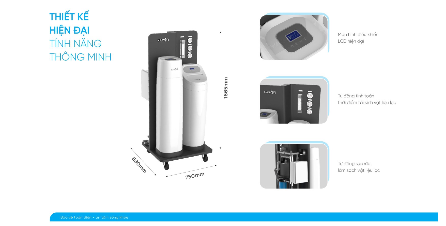 Lọc tổng trung tâm cao cấp Karofi WHF – E666 - Điện Máy Plus