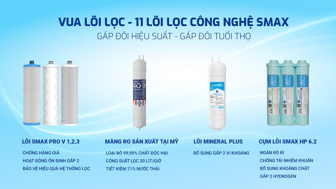 Máy lọc nước nóng lạnh Karofi KAD-X68 chính hãng Máy lọc nước nóng lạnh Karofi KAD-X68 - Điện Máy Plus