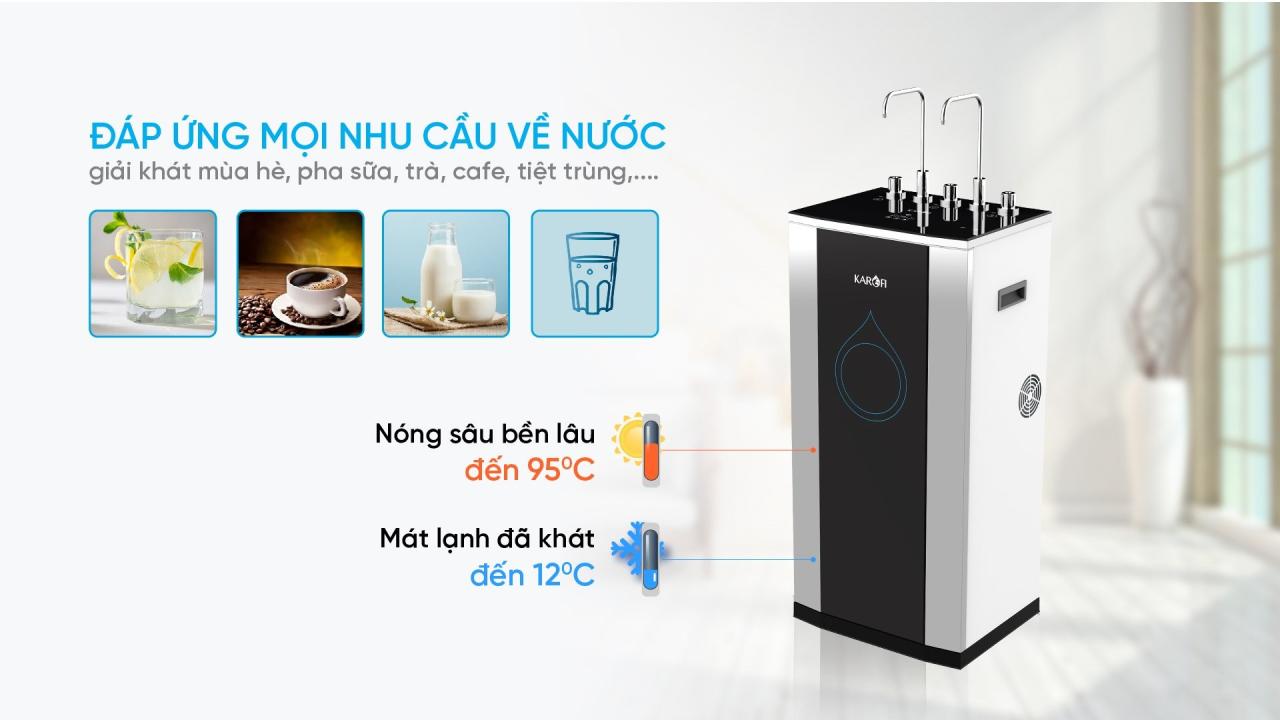 Máy lọc nước nóng lạnh Karofi KAD-D50 - Điện Máy Plus