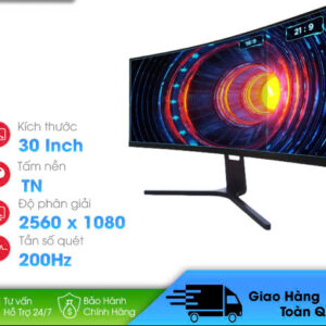 Màn hình cong Redmi 30 Inch – 200Hz/ Cong 1800R/ Tỉ lệ 21:9